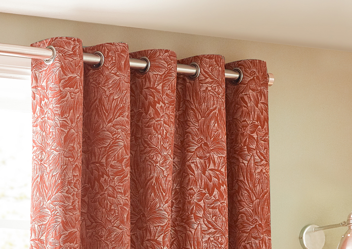 Grantley Eyelet, Brick - Ready Made Curtains - Image 9